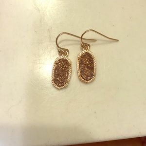 Kendra Scott rose gold earrings